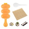 Gpurplebud Onigiri Mould Set 3pcs - Rice Ball Mold Bamboo