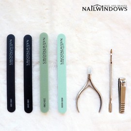 Nail Window Nail Care Set 7-Piece Self-Care Home Care Cuticle - 02 Half Moon Set / 네일윈도우 네일케어 세트 7종 셀프케어 홈케어 큐티클 - 02 반달 세트
