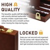 YUJUVI Backgammon Set Suitcase for 2 Players, Classic t 11