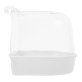 Levemolo Indoor Bird Bath for Pet Birds Birdcage Bird Bath Bird Bath for Parakeet Cage Parrot Bathtub Bird Bath Tub