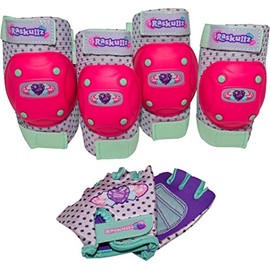 Raskullz Kids Bike Accessories, Hearty Gem Pad & Glove Set