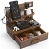 BARVA Gifts for Men Dad Birthday Ideas Wood Docking Station