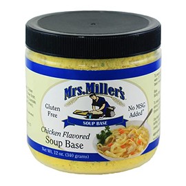 AmishTastes Mrs. Miller's Chicken Flavored Soup Base, Gluten-Free, No MSG, 12 oz. (Pack of 2)