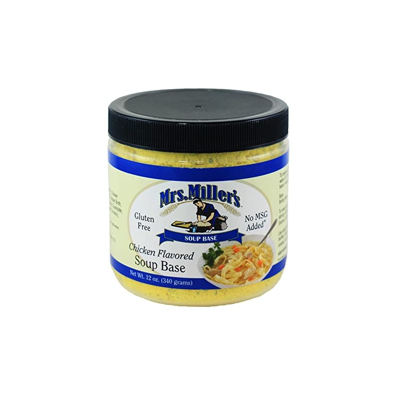 AmishTastes Mrs. Miller's Chicken Flavored Soup Base, Gluten-Free, No MSG,