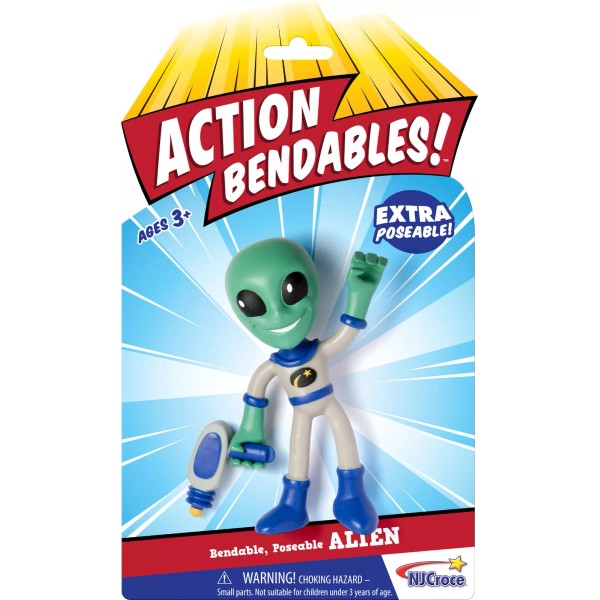 NJ Croce ** ALIEN 4 IN ACTION BENDABLES! EXTRA POSEABLE