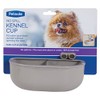 Petmate Double Diner Kennel Bowl, Gray, Small