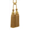 DÉCOPRO Double Tassel Tieback, Color# 4975 - Rustic Gold [Set of 4]