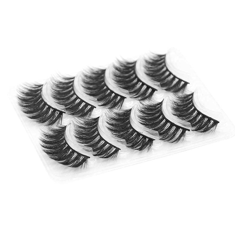 Purleor 3D pestañas de visón natural y dramático estilo Wispies
