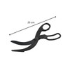 FACKELMANN 40198 Pizza Scissors, Plastic Pizza Cutter, Scissors for Coated