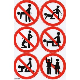 1 Sheet - Prohibited Bubbles from the Back Humiliation SM Sticker Motorsport Motocross Car Scooter Tuning Sticker Film 1 Sheet 270 mm x 180 mm Weatherproof or for Model Making