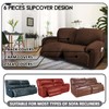 ULTICOR Extra Wide 75" - 100", Reclining 2 Seater Sofa,