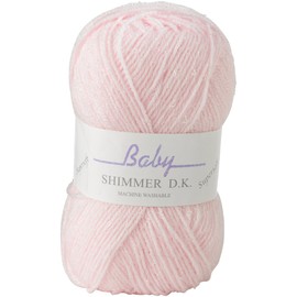 James C Brett Baby Shimmer DK Wool/Yarn - BS6 Pink