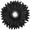 Waterwood Solid Brass Sunflower Doorbell in Black - Wired &