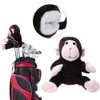 Plush Cloth Monkey Shaped Golf Club Head Cover Protective Headcover