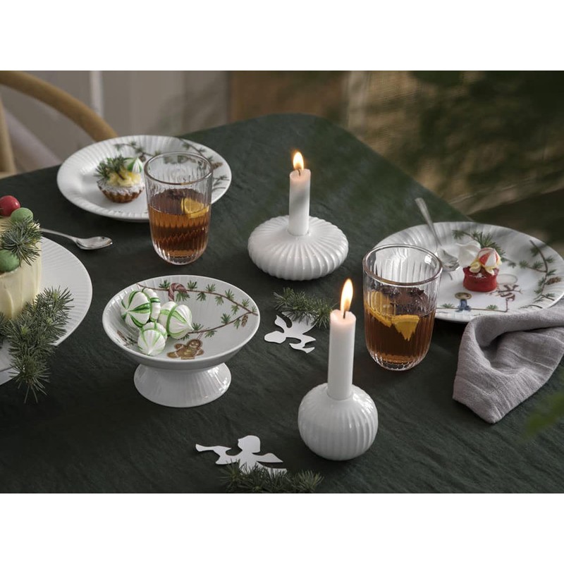 Kähler Bowl Diameter 12 cm Serving Hammershøi Christmas Handmade White
