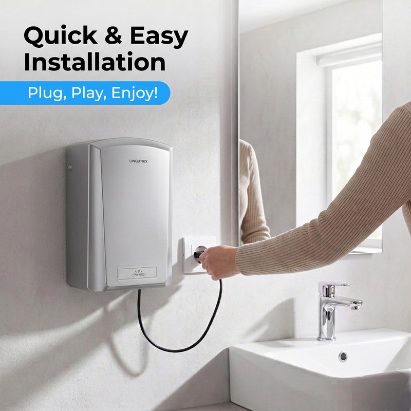 Commercial Hand Dryer for Bathroom, 1100W 110V Automatic Electric Hand