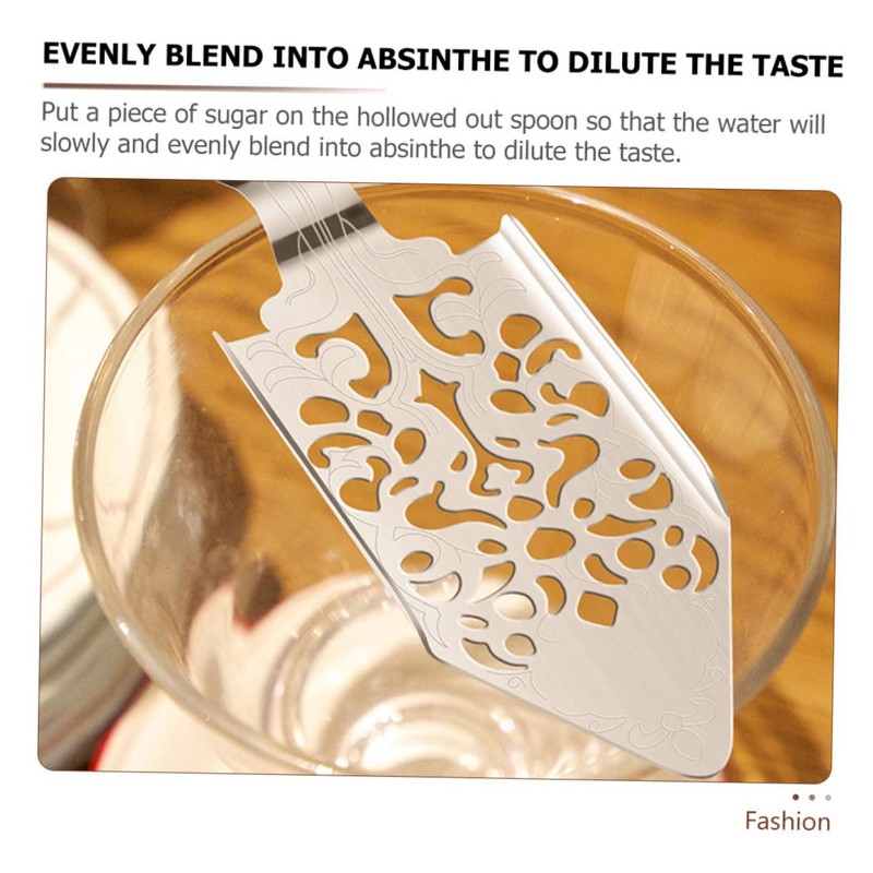 Alipis 2pcs Absinthe Spoon Mesh Strainer Stainless Steel Dripper for