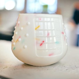 Tidy Tot Dinky Cup 50ml Offener ausbalancierender trinklernbecher ab 4 Monate, BPA-freies Silikon, Extra klein für schmale Münder und kleine Hände | Baby Trinkbecher 2 Pac, Sprinkles & Sage