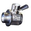 EZ (EZ-204) Silver 3/4"-16 UNF Thread Size Oil Drain Valve