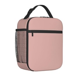 LWDZLHD Pink Lunch Box Insulated Lunch Bag for Men Women Portable Lunchbox Reusable Leakproof Cooler Tote Bag for Camping Office Travel Picnic