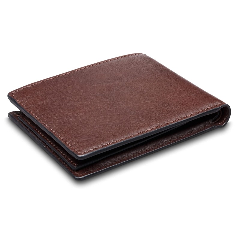 Bosca Navayo Slim 10 Pocket Wallet w/Removeable Flip I.D Passcase