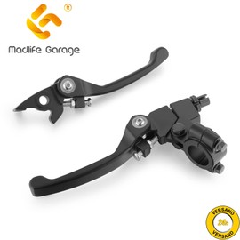 Madlife Garage 22 mm 7/8 Inch Handlebar Hand Controls Clutch Lever Brake Lever Motorcycles Replacement for Dirt Bike Pitbike 110cc 125cc