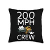 200 MPH Crew Autumn Leaf Blower Throw Pillow