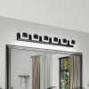Ship in USA,LED Black Modern Vanity Light 6 Light Matte