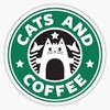 Cat And Coffee Sticker Sticker Decal Vinyl Bumper Sticker Decal