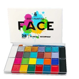 Hot-Selling Non-Toxic Water-Based Paint 26-Color Multi-Color 12ml Body Painting Pigment Set for Makeup Paintingcolor: 36 colors of oil paint