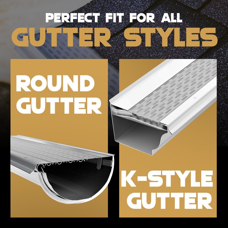Waterlock Micromesh 5” Gutter Guards Leaf Protection, A Contractor-Grade Gutter