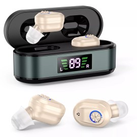 K&FCOPTEE In Ear Hearing Aids For Seniors With Volume Control & Invisible
