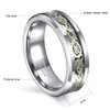 Frank S.Burton 6mm Celtic Dragon Wedding Band Men Women Tungsten