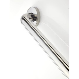 PONTE GIULIO Stainless Steel Grab Bar - Polished Finish ADA Compliant 16"