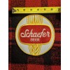 Schaefer Beer Vintage Sew On Patch New 6" x 5.75"