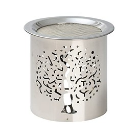 MaMeMi Incense Warmer Steel Silver Height 8 cm