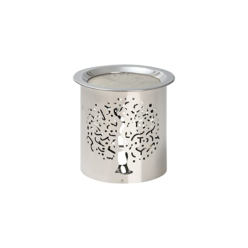 MaMeMi Incense Warmer Steel Silver Height 8 cm