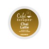 Cafe Escapes, Chai Latte Tea Beverage, Single-Serve Keurig K-Cup Pods,