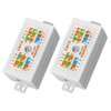 Quevati 2-Pack RJ45 Cat6 Junction Box, High Speed Inline Punchdown