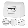 TOVINANNA Shaver Blade Disposal Container Portable Storage Box for Multiple