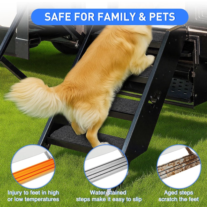 Nilight RV Step Covers 4 Pack 24 x 7.5 inches,