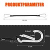 Akicderu Tension Elastic Straps with Carabiner, 30 cm Expander with