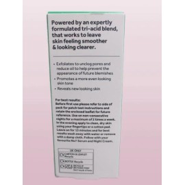 NO7 DERM SOLUTIONS OILY & BLEMISH PRONE SKIN AHA SMOOTHING TREATMENT 1 OZ