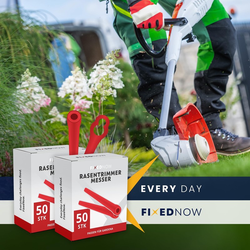 FixedNow 50 x Replacement Blades Compatible with Einhell Grass Trimmer