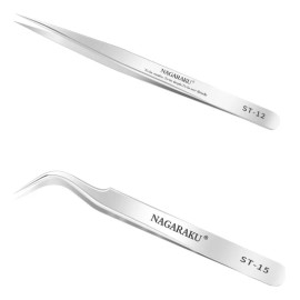 Nagaraku Pinzas Nagaraku Para Extensiones De Pestañas St 12 Y St 15