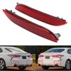 2 Pcs Rear Bumper Reflector Left Right TO1185110 Red Tail