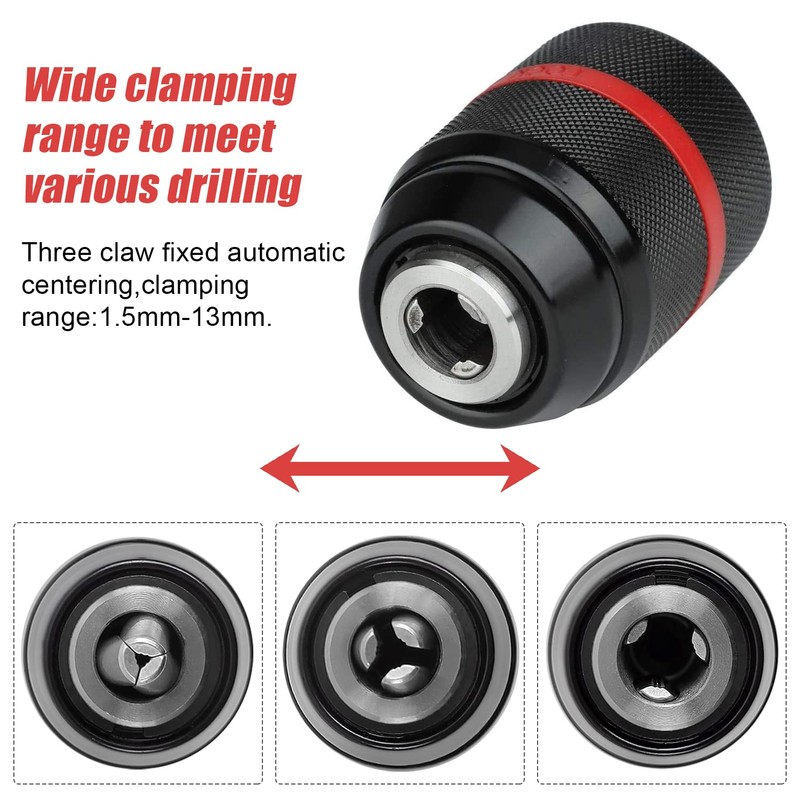 Keyless Chuck 1.5-13 mm, 1/2 Inch x 20UNF Drill Chuck