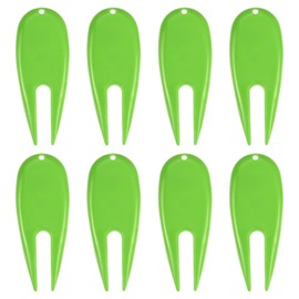 PATIKIL Golf Divot Tool, 8 Pack Plastic Golf Repair Tool Ball Marker for Golfer, Green