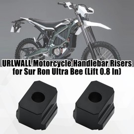 URLWALL Motorcycle Handlebar Risers for Sur Ron Ultra Bee, Aluminum CNC Handlebar lifting Pads Block for Electric Dirt Bike (Lift 0.8 in/20 mm)