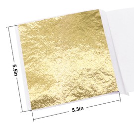 300 Sheets Imitation Gold Foil Sheets Gold Silver Rose-gold Leaf Sheets Metal Silver Leaf Papers Craft Sheets for Arts Painting Project Gilding Crafts Picture Frames Furniture Decor,8x8.5cm (3 Colors)